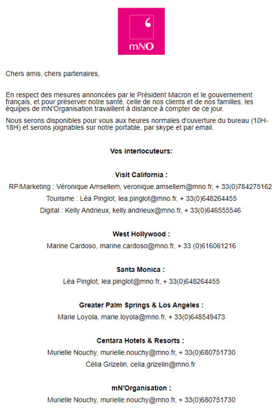 L'équipe mN'O se tient à votre disposition