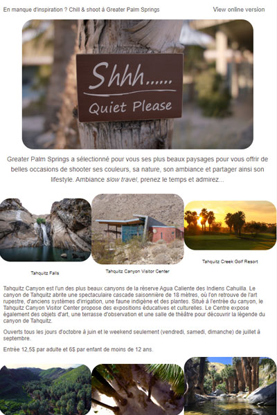 Chill & shoot à Greater Palm Springs